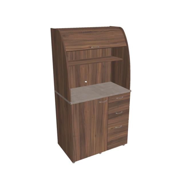 [ON450277] Kuchynka bez vybavenia pravá, 100x189,1x60 cm, orech/orech