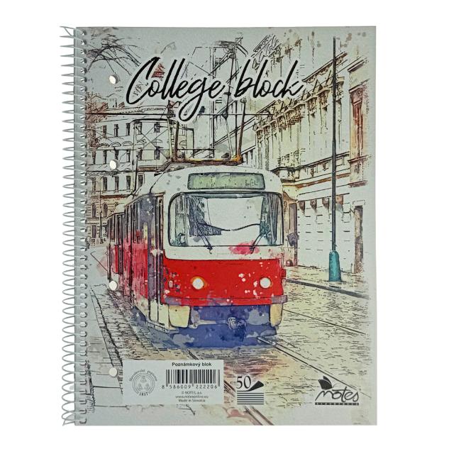 [BK150542] Blok College Notes A5 50 listov linajkový