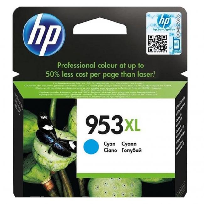 Atramentová náplň HP F6U16AE HP 953XL cyan XL (1.600 str.) pre OfficeJet Pro 7740/8210/8710/8720