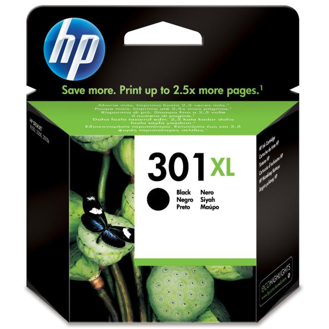 Atramentová náplň HP CH563EE HP 301XL black XL (480 str.) pre Deskjet 1050A/1510/2050/2050A