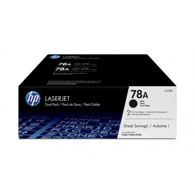Toner HP CE278AD HP 78A dual pack black (2x2.100 str.) pre LaserJet Pro P1566/P1606dn