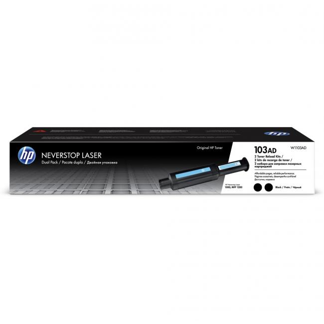 Toner Reload Kit W1103AD HP103AD dual pack black (2x2.500 str.) pre Neverstop Laser1000w/ MFP 1200w