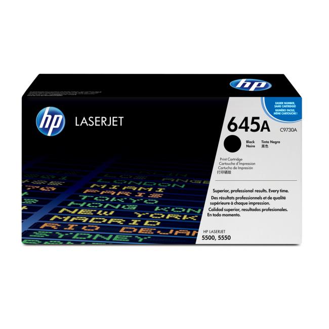 Toner HP C9730A HP 645A black (13.000 str.) pre Color LaserJet 5500/5550
