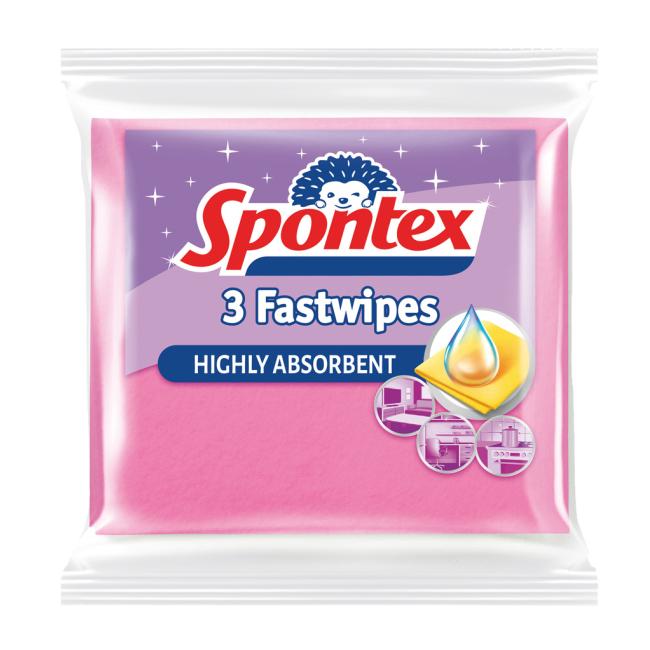 [HY044015] Utierka z viskózy Spontex Fast Wipes 3 kusy
