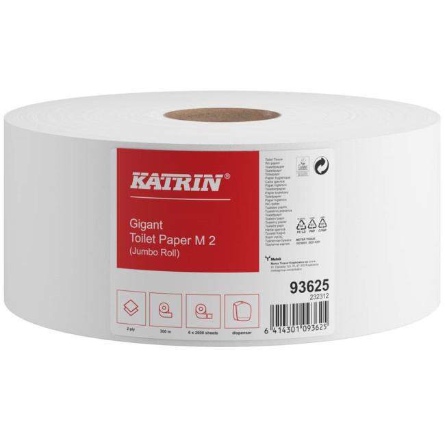 [HY106828] Toaletný papier 2-vrstvový KATRIN Classic Gigant M 23 cm, návin 300 m