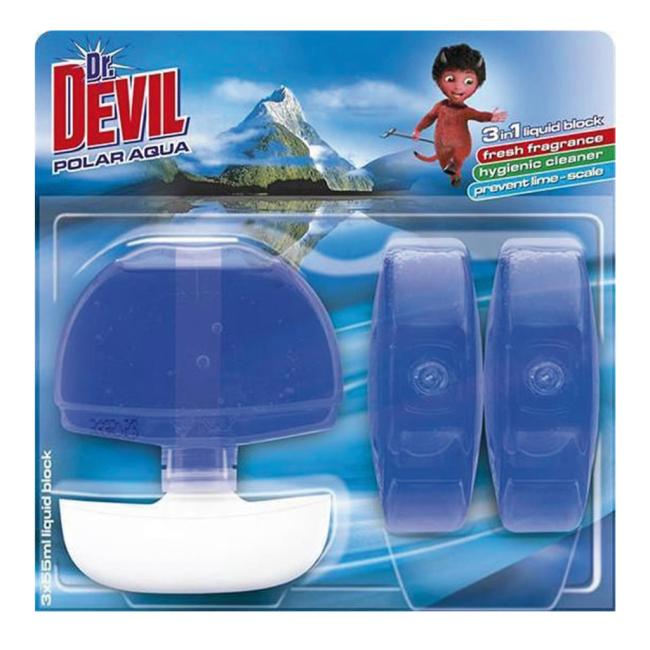 [HY158521] Dr. Devil závesný WC gél 3 x 55 ml - Polar Aqua