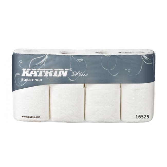 [HY165250] Toaletný papier 3-vrstvový KATRIN Plus Toilet 160, návin 17,25 m (8 ks)