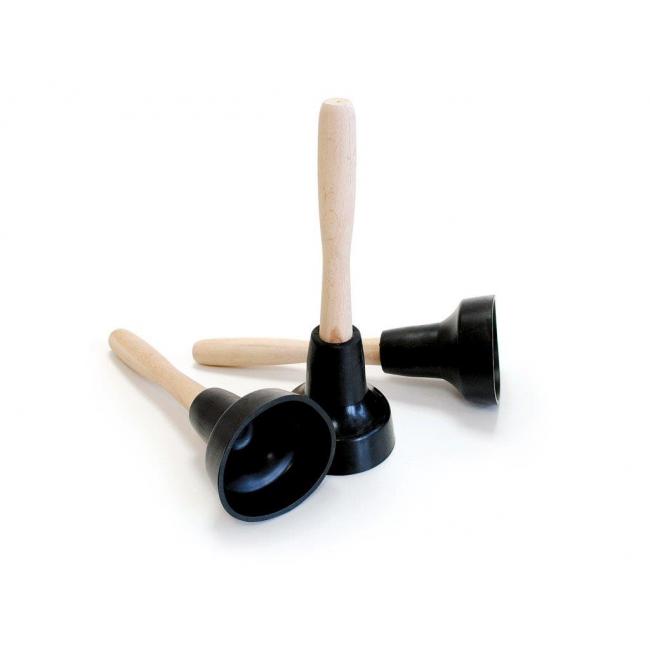 Zvon na výlevky s drevenou rúčkou