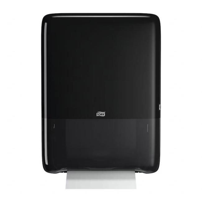 Mini zásobník na nadväzujúce papierové utierky na ruky Tork PeakServe, čierny H5
