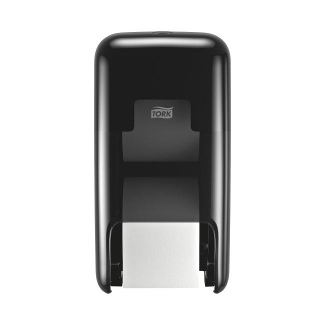 Zásobník na 2 kotúče bezdutinkového toaletného papiera Tork OptiServe, čierny T7