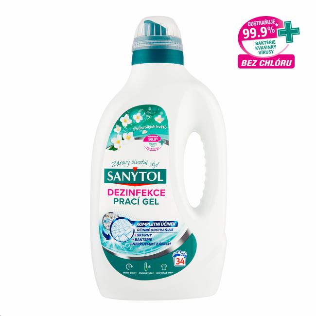 [HY638123] Sanytol prací dezinfekčný gél kvetinová sviežosť, 1,7 l, 34 PD