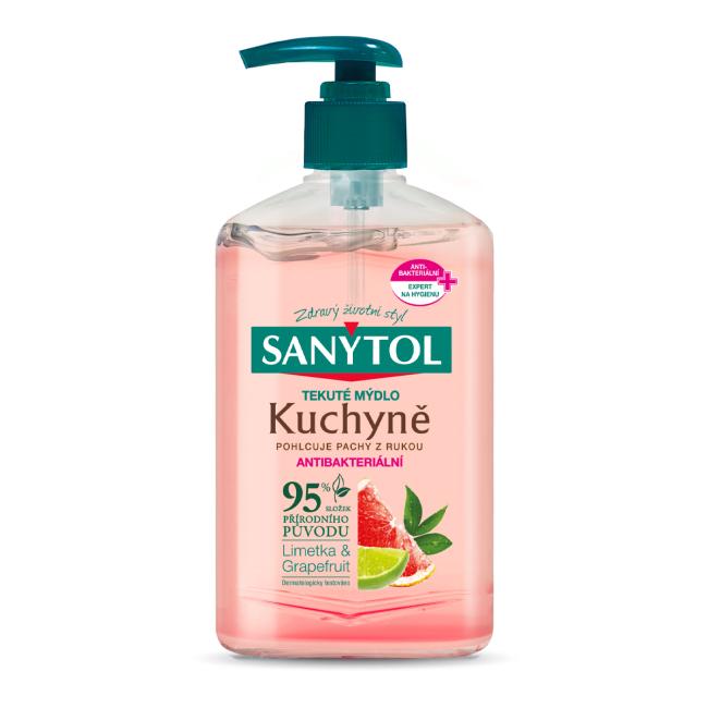 [HY650134] Sanytol tekuté mydlo antibakteriálne, 250 ml, pre odstránenie zápachu z rúk