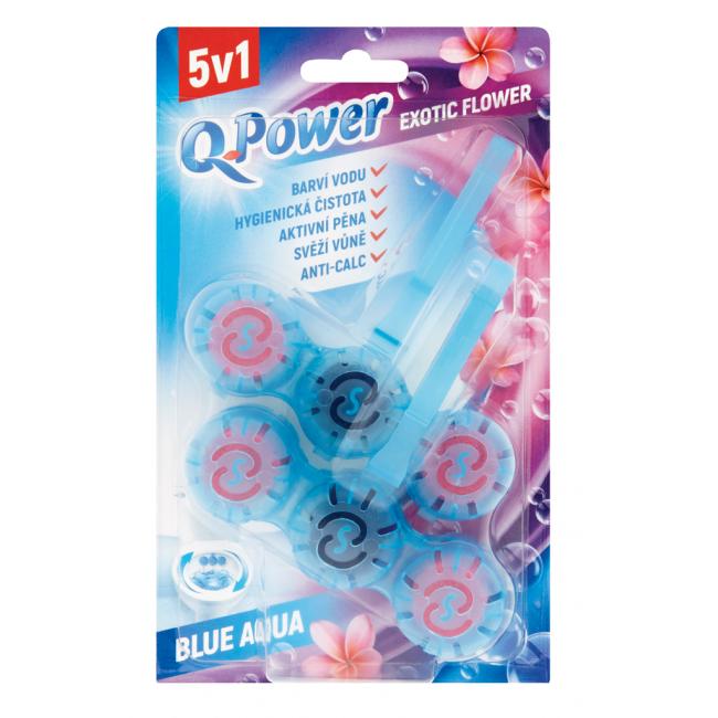 [HY811324] Q-Power WC závesný blok tuhý Exotic Flower 2 kusy