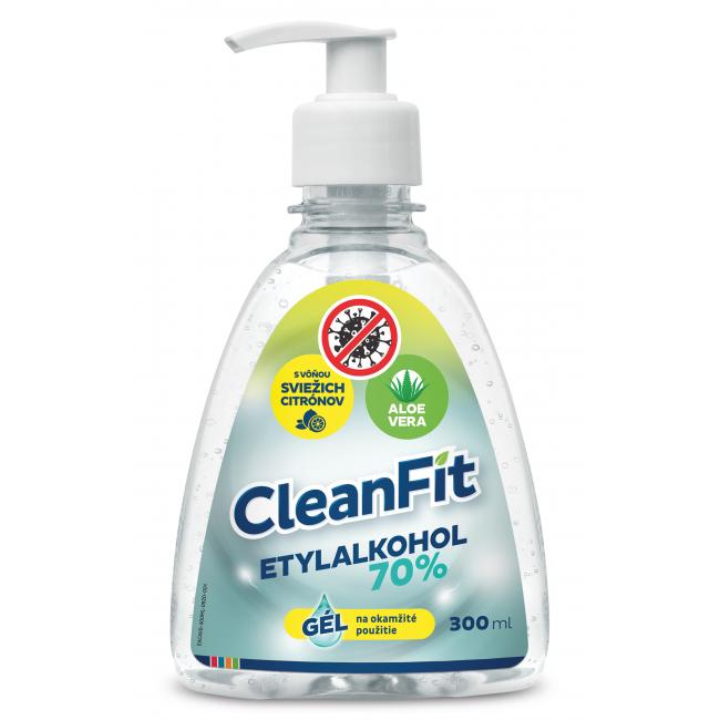 [HY999703] CleanFit dezinfekčný gél 70% citrus na ruky s pumpičkou 300 ml