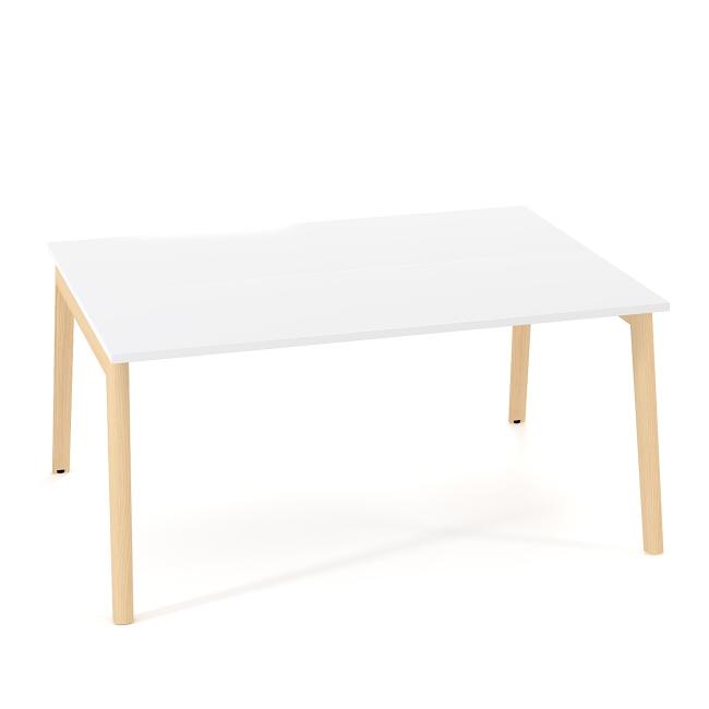 [IR100012] Pracovné stoly Bench ALFA ROOT 160x160cm, biely