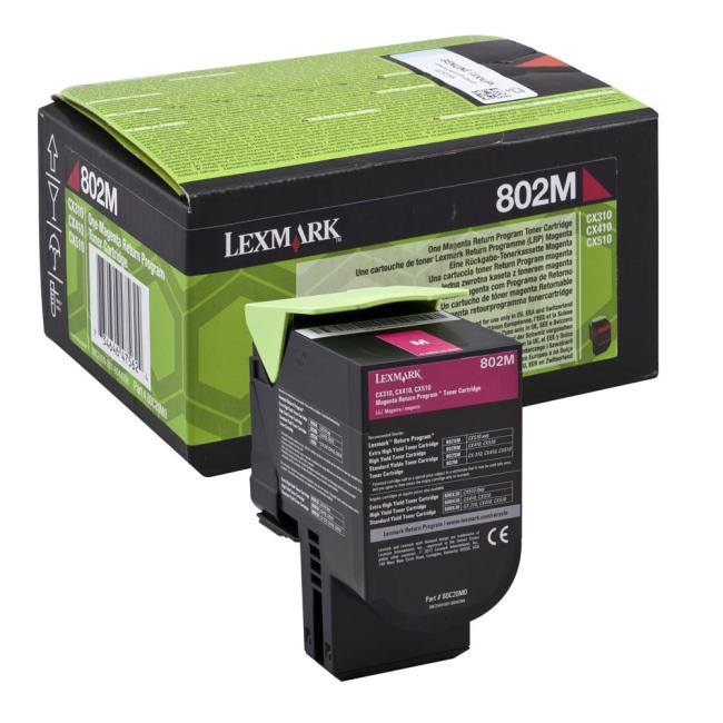Toner Lexmark 802M magenta (1.000 str.) pre CX310/CX410/CX510