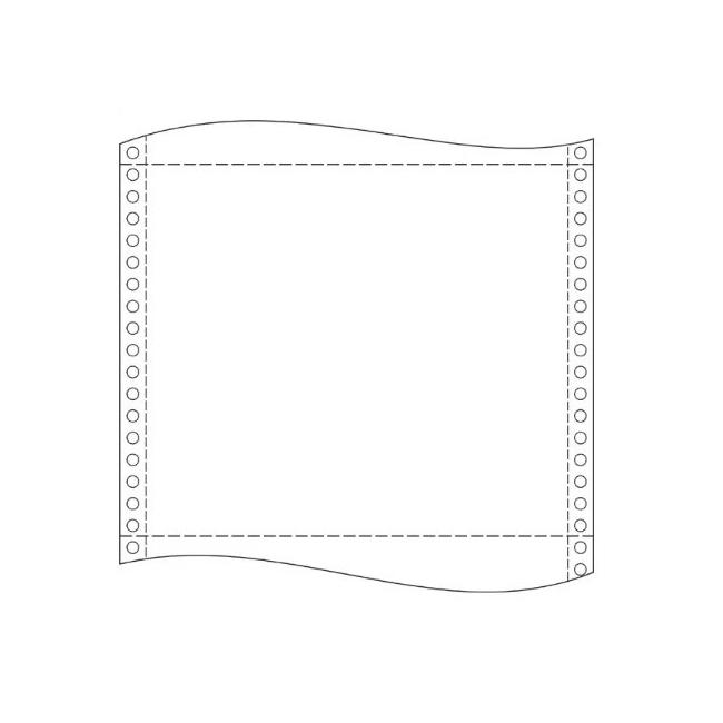 Tabuľkový papier 39 cm x 12“ 1+0 s BP 60g 2000 komponentov