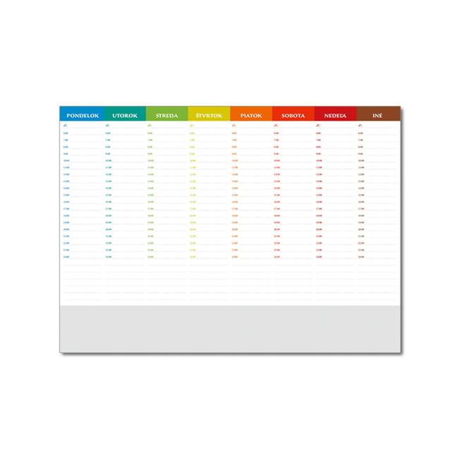 Podložka UNI 20-listová 47 x 34 cm farebná 2026