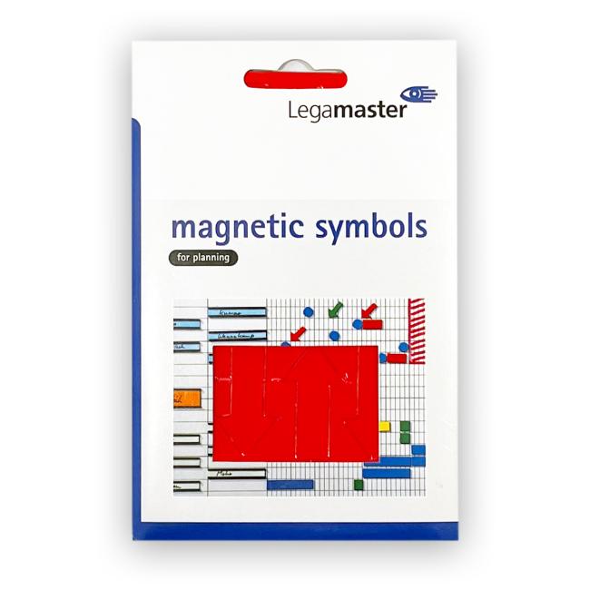 [LM446202] Magnetický symbol šípka červená, 20x35 mm, bal. 12 ks