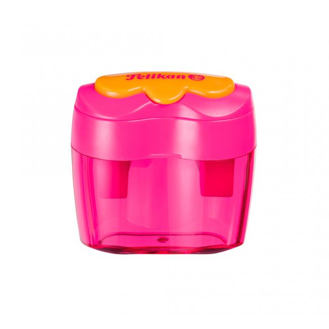 [PE700719] Strúhadlo Pelikan Flower plastové s 2 otvormi ružové