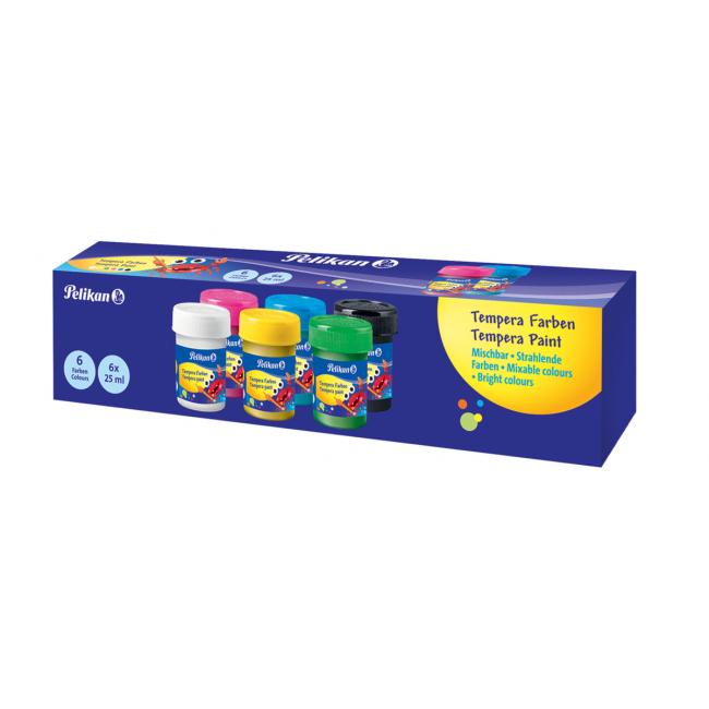 [PE804882] Temperové farby Pelikan, 6 x 25ml