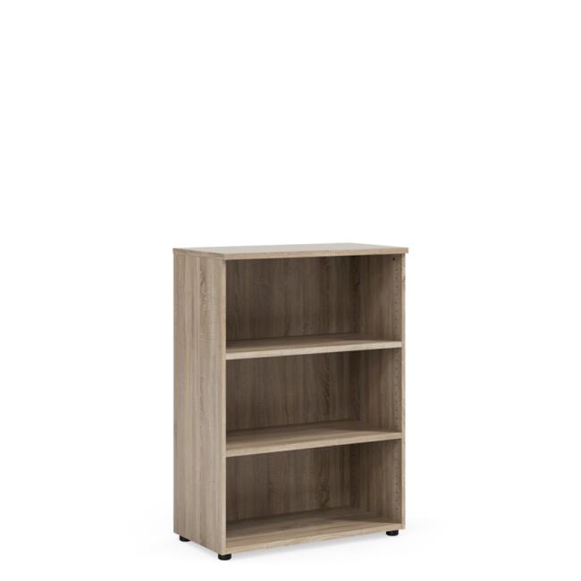 Policová skriňa BASIC, otvorená, 80x40x111,7cm, dub Sonoma