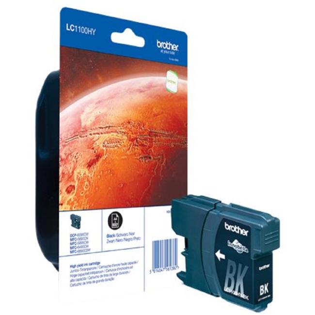 [PP004870] Atramentová náplň Brother LC-1100 pre MFC 6490CW/DCP-6690CW black HY (900 str.)