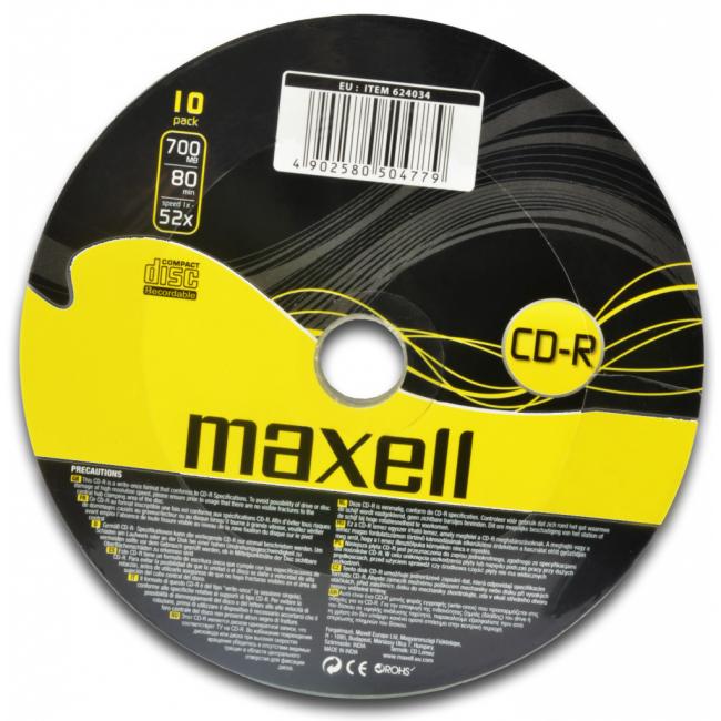 [PP011483] CD-R Maxell 700MB 52x 10ks/cake
