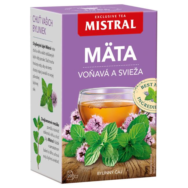 [PT073542] Čaj MISTRAL bylinný mäta voňavá a svieža HB 20 x 1,5 g