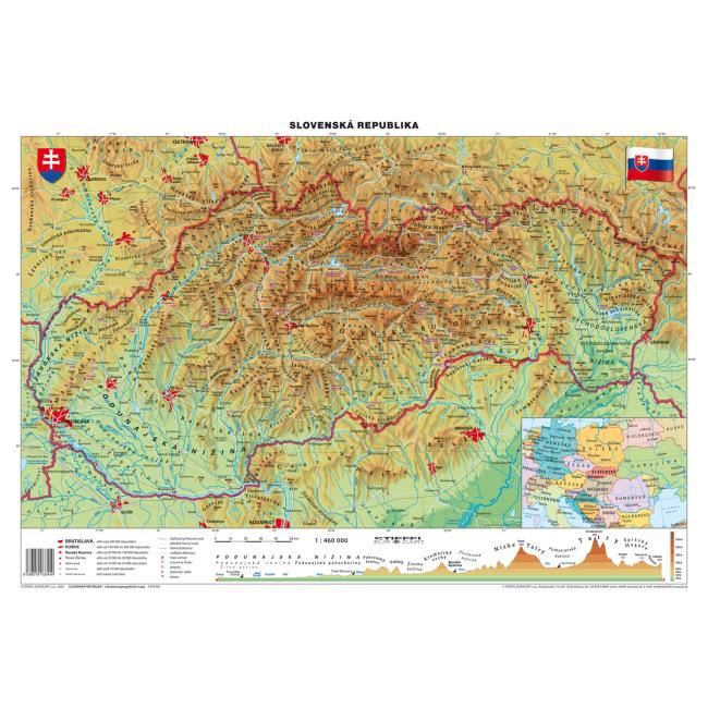 [NM473001] Mapa Slovensko-geografická B1 formát