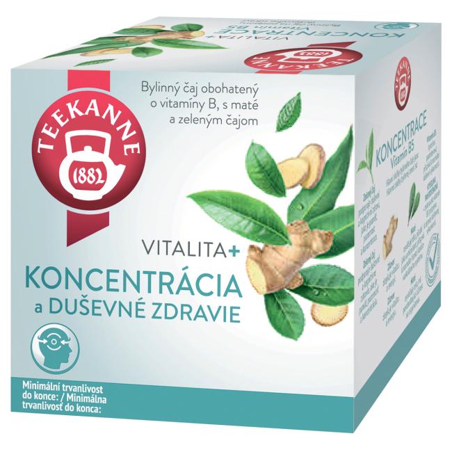 [PT265930] Čaj TEEKANNE Vitalita + Koncentrácia (Vitamín B5) 10 x 1,8g