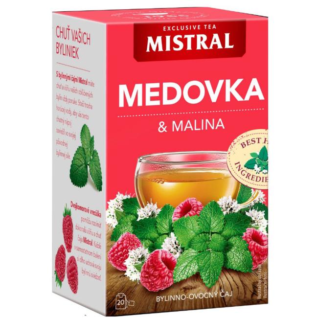 [PT604805] Čaj MISTRAL bylinný Medovka a malina HB 30 g