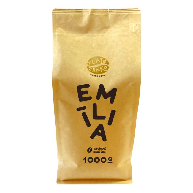 Káva zrnková Zlaté Zrnko Emília 100% arabica 1kg