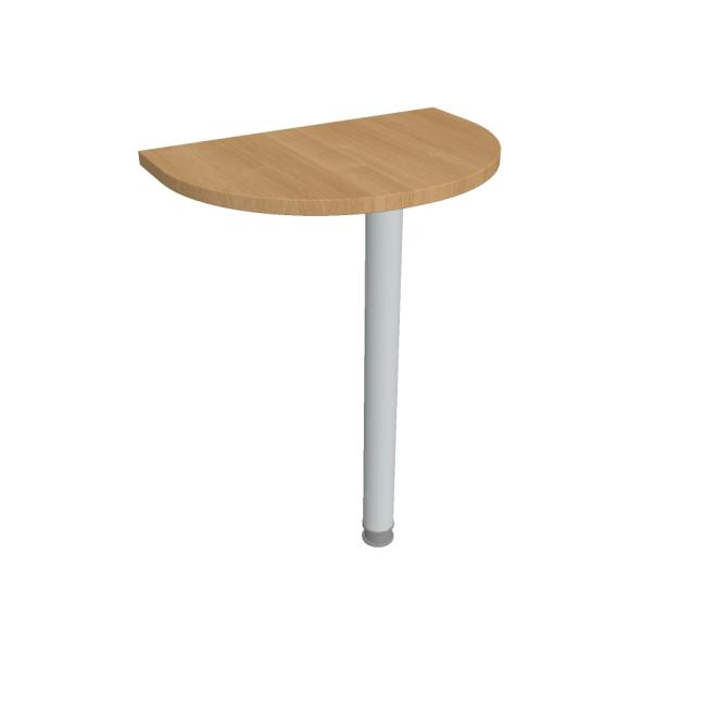 [ON060049] Doplnkový stôl Gate, 60x75,5x40 cm, dub/kov