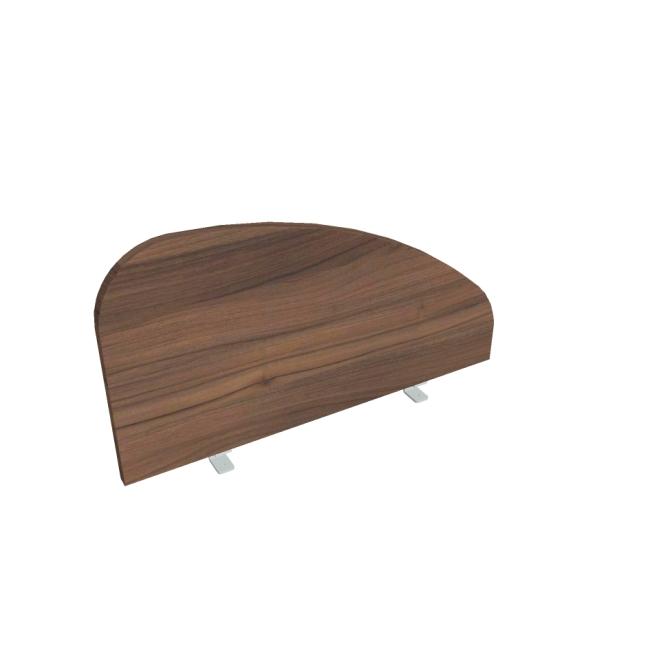 [ON075070] Paraván Hobis na hranu stola, oblý, 80 cm, orech