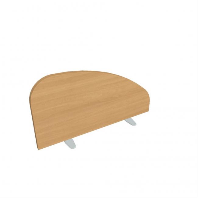 [ON075120] Paraván Hobis na plochu stola, oblý, 80 cm, buk