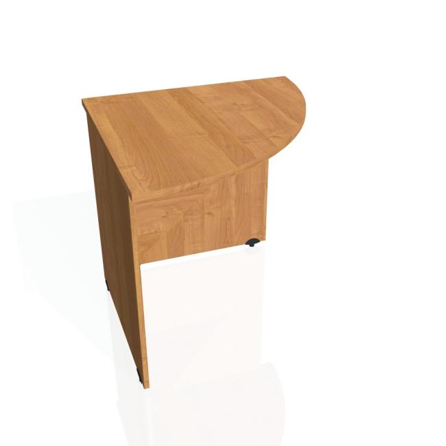 [ON080533] Doplnkový stôl Gate, pravý, 80x75,5x80 cm, jelša/jelša