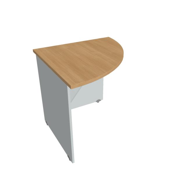 [ON080548] Doplnkový stôl Gate, 80x75,5x80 cm, dub/sivá