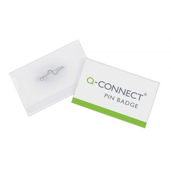 [QC001564] Visačka so špendlíkom Q-CONNECT 90x54mm 50ks