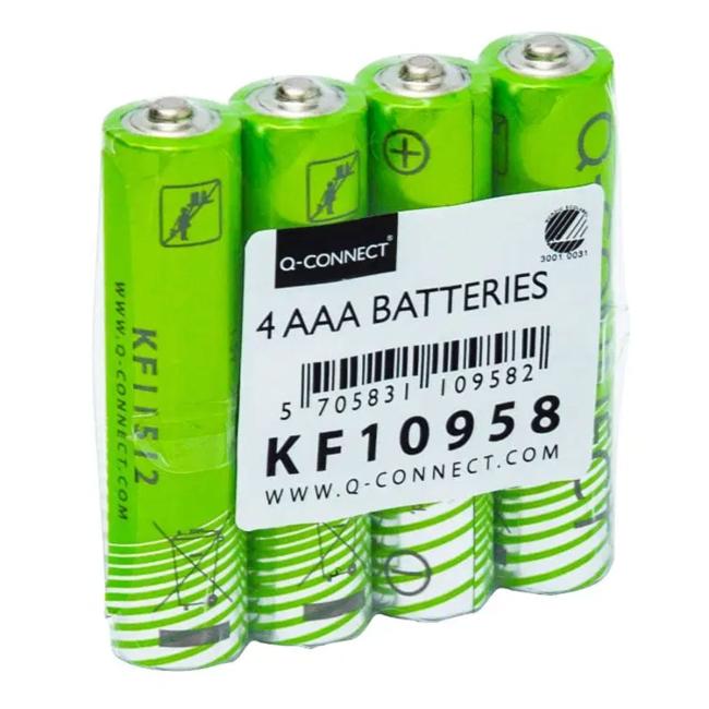 Batéria Q-CONNECT AAA Nordic Swan mikrotužkové 4 ks