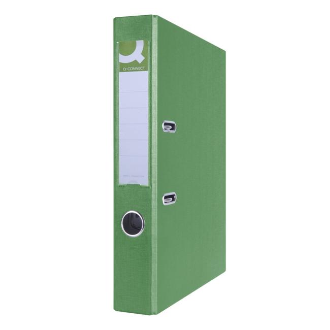 [QC015968] Zakladač pákový Q-CONNECT poloplastový 5cm zelený