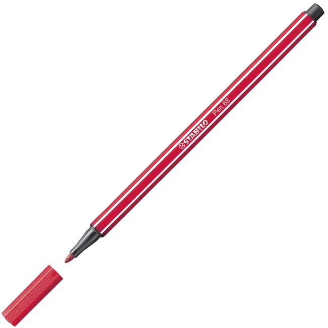 [ST006850] Popisovač STABILO Pen 68 tmavočervený
