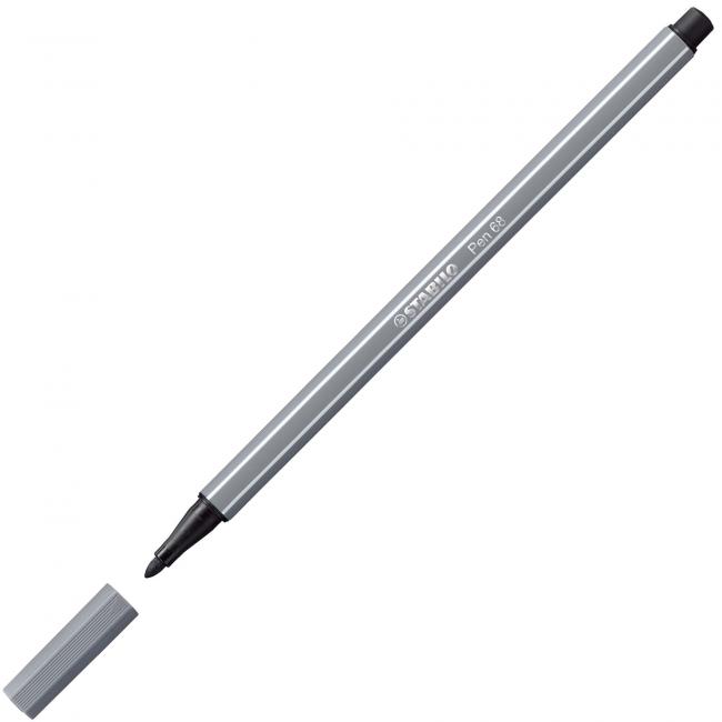 [ST006896] Popisovač STABILO Pen 68 tmavosivý