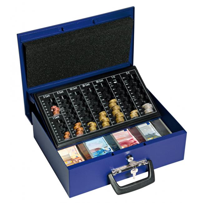 [WE100803] Euro-pokladnička WEDO Universa 357x103x275mm modrá