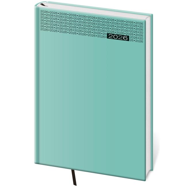 Diár Gommato denný A5 14,3x20,5 cm tyrkysový 2026