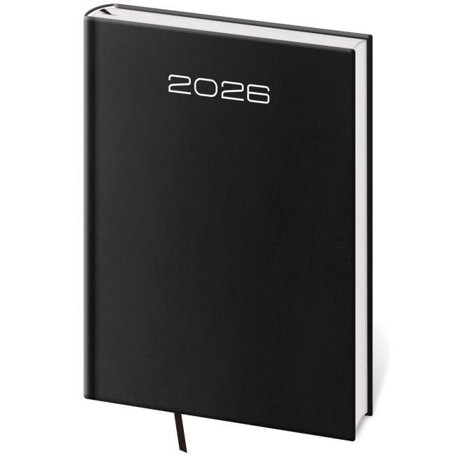 Diár Old Karachi týždenný B5 17x24 cm čierny 2026