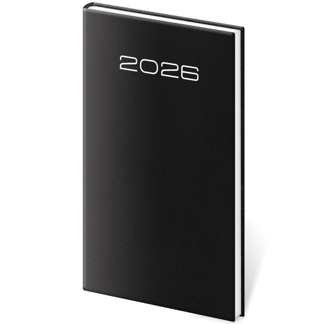 Diár Old Karachi týždenný vreckový čierny 2026