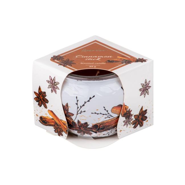 [XX034759] Emocio sklenený dekor 70x62 mm škorica, vonná sviečka