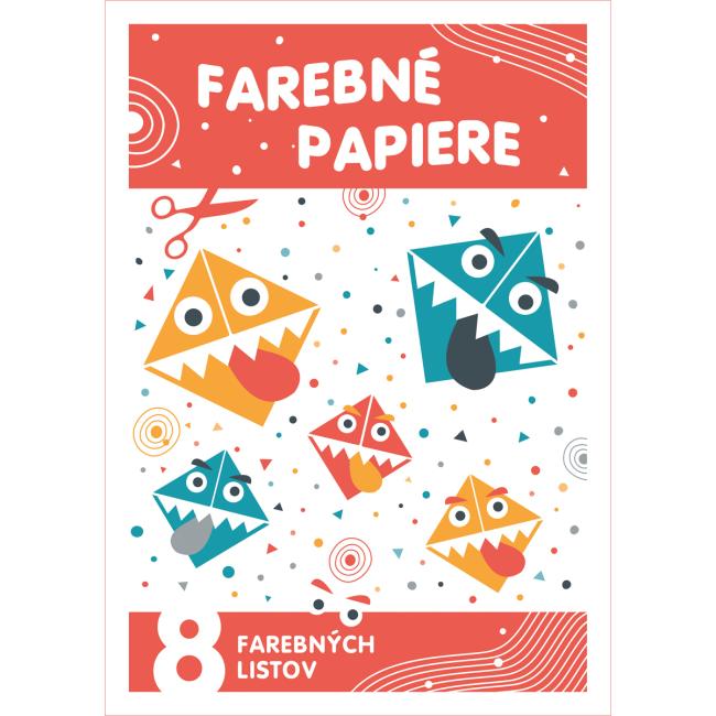 [XX540808] Farebný papier A4 8 listov