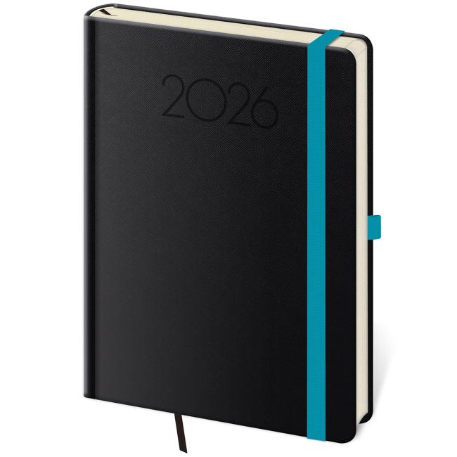 [DNP423-1] Diár New Praga týždenník A5 14,3x20,5cm čierny 2026